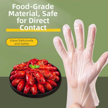 Vaikų vienkartinės pirštinės, maisto kokybės TPE, dėžutėje, priešslydis, storis 0,05–0,1 mm