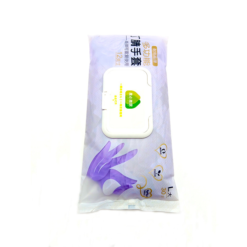 Домакински нитрилни ръкавици за почистване – издръжливи, еднократни, дълги 29.5 cm, нормална дебелина, за миене на съдове, опаковка 50/100 броя