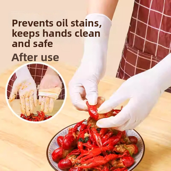 Dongfanghong Vienreizējās nitrila mājsaimniecības cimdi – trauku mazgāšanai, parastais biezums, izturīgi tīrīšanai (Brand: Dongfanghong; Material: Nitrile; Use: Dishwashing/Household; Thickness: Regular)