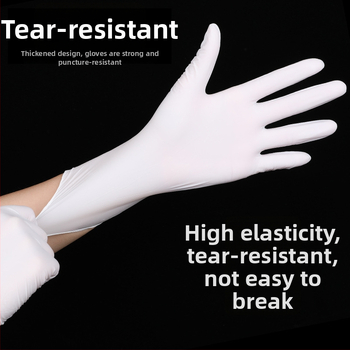 Vienkartinės nitrilinės pirštinės maisto pramonei, anti-slip, storis 0.2-0.3 mm, vientisas dizainas, privatūs ženklinimo sprendimai