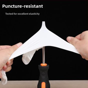 Vienkartinės nitrilinės pirštinės maisto pramonei, anti-slip, storis 0.2-0.3 mm, vientisas dizainas, privatūs ženklinimo sprendimai