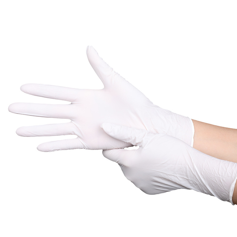 Vienkartinės nitrilinės pirštinės maisto pramonei, anti-slip, storis 0.2-0.3 mm, vientisas dizainas, privatūs ženklinimo sprendimai