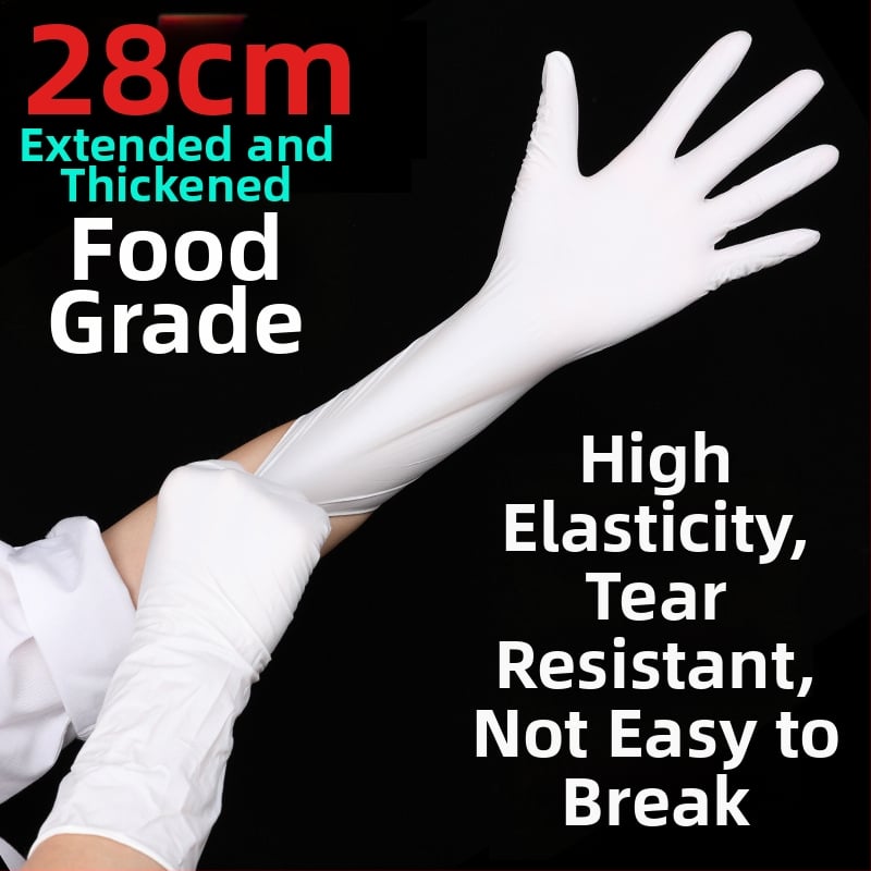 Vienkartinės nitrilinės pirštinės maisto pramonei, anti-slip, storis 0.2-0.3 mm, vientisas dizainas, privatūs ženklinimo sprendimai