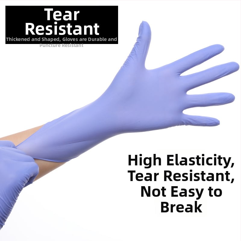 Vienkartinės nitrilinės pirštinės maisto pramonei, anti-slip, storis 0.2-0.3 mm, vientisas dizainas, privatūs ženklinimo sprendimai