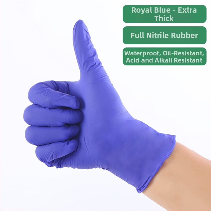 Vienkartinės nitrilinės pirštinės maisto pramonei, anti-slip, storis 0.2-0.3 mm, vientisas dizainas, privatūs ženklinimo sprendimai