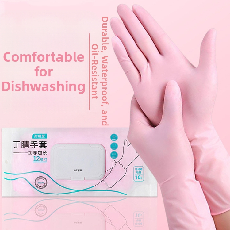 Vienkartinės nitrilo pirštinės virtuvės ir maisto perdirbimui – Prekės ženklas: Hangkang Medical / Hengpin; Svoris: 4; Naudojimo sritis: maisto perdirbimas, kasdienė namų naudojimas