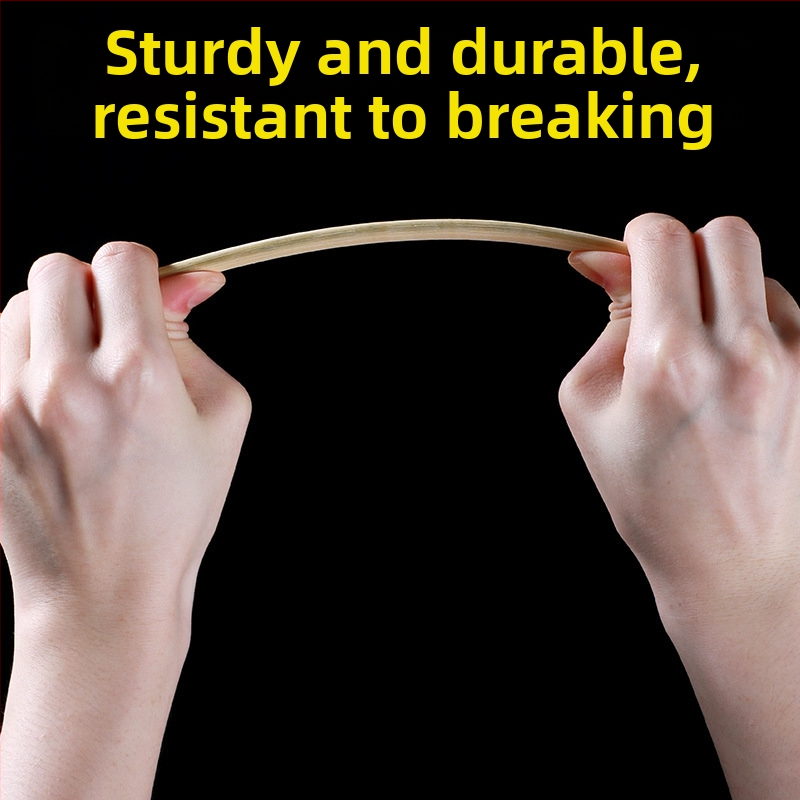 Vienkartiniai bambusiniai lazdelės, atskirai supakuotos komerciniam maitinimui, 50 porų pakuotėje, mikrobangų krosnelė netinka, biologiškai skaidūs