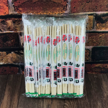 Vienkartinės bambuko lazdelės, higieniškas apvalus dizainas, 50 vnt., atsparios aukštoms temperatūroms, atskirai pakuotos