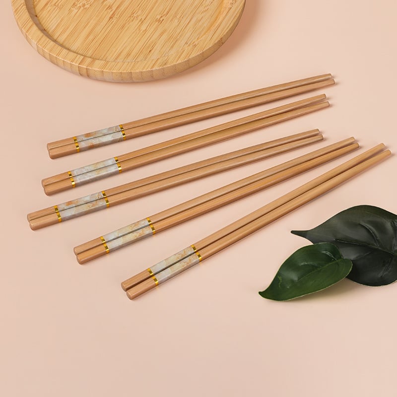 Drvene štapiće za jelo, lagani luksuzni retro stil, biološki razgradivi, 10 pari