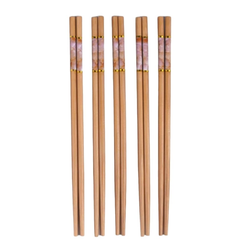 Drvene štapiće za jelo, lagani luksuzni retro stil, biološki razgradivi, 10 pari