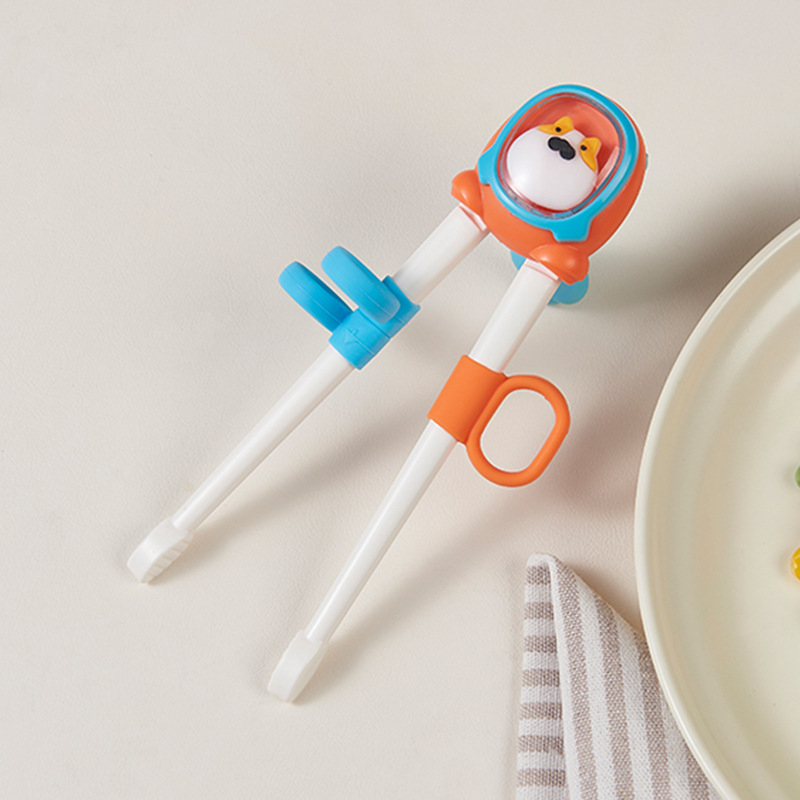 Dječje edukativne štapiće za jelo, plastični, karikatura uzorak, sladak stil, s ispisanim logotipom