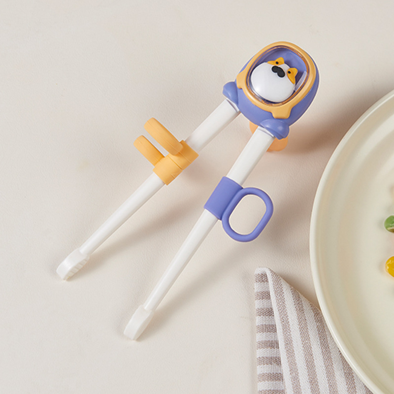 Dječje edukativne štapiće za jelo, plastični, karikatura uzorak, sladak stil, s ispisanim logotipom