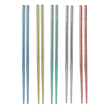 MUTTI Set titanijevog legura za kampiranje – štipaljke za jelo s protivkliznim poklon kutijom – za kuću i vanjsku upotrebu, ogledno poliran