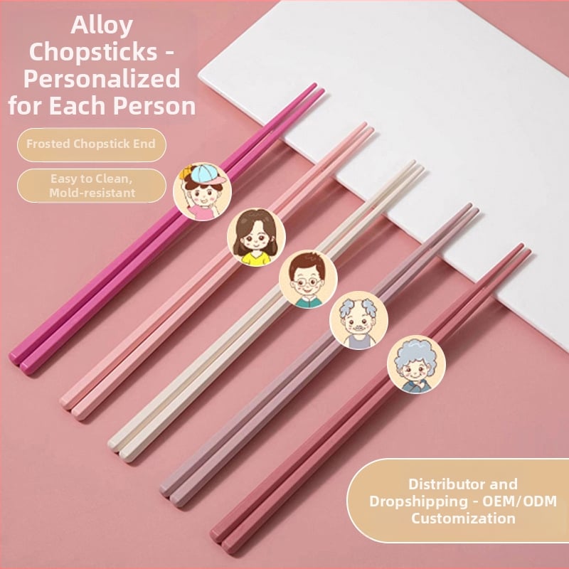 Šešiakampės lydinio valgymo lazdelės, japonų stiliaus, šiuolaikinis paprastumas, pirmosios klasės kokybė, pavasaris 2021