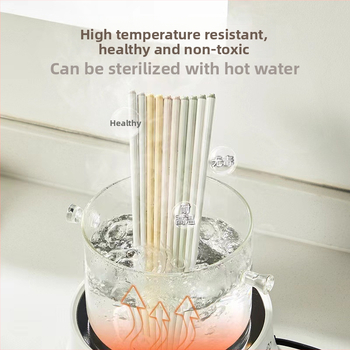 One Chestnut Lydiniai metaliniai lazdelės su karikatūriniu dizainu - Karikatūra, Kūrybingas stilius, PET+pluoštas+ABS, Vienas komplektas vienam asmeniui, Pelėsiniai atsparūs, Anti bakterijoms, Aukštos temperatūros atsparumas