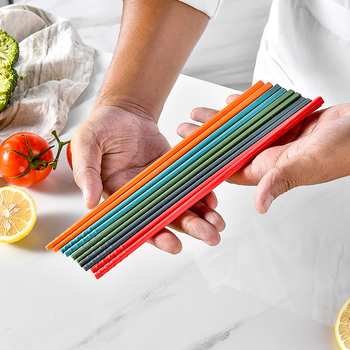 Silikoninės virtuvės lazdelių su plieno šerdimi, atsparios aukštoms temperatūroms, neslystančios — Keidason