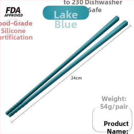 Silikoninės virtuvės lazdelių su plieno šerdimi, atsparios aukštoms temperatūroms, neslystančios — Keidason