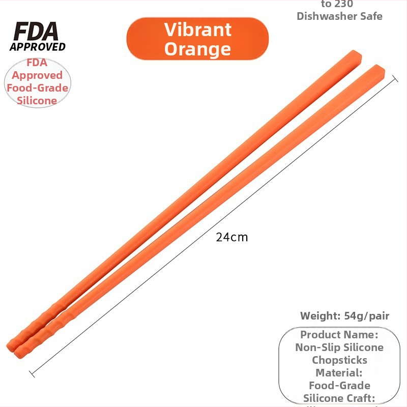 Silikoninės virtuvės lazdelių su plieno šerdimi, atsparios aukštoms temperatūroms, neslystančios — Keidason