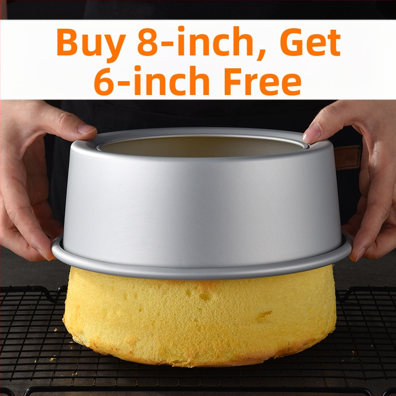 Enjoy the taste šifono torto formų rinkinys su atskiru dugnu, ovalios formos, anodizuotos