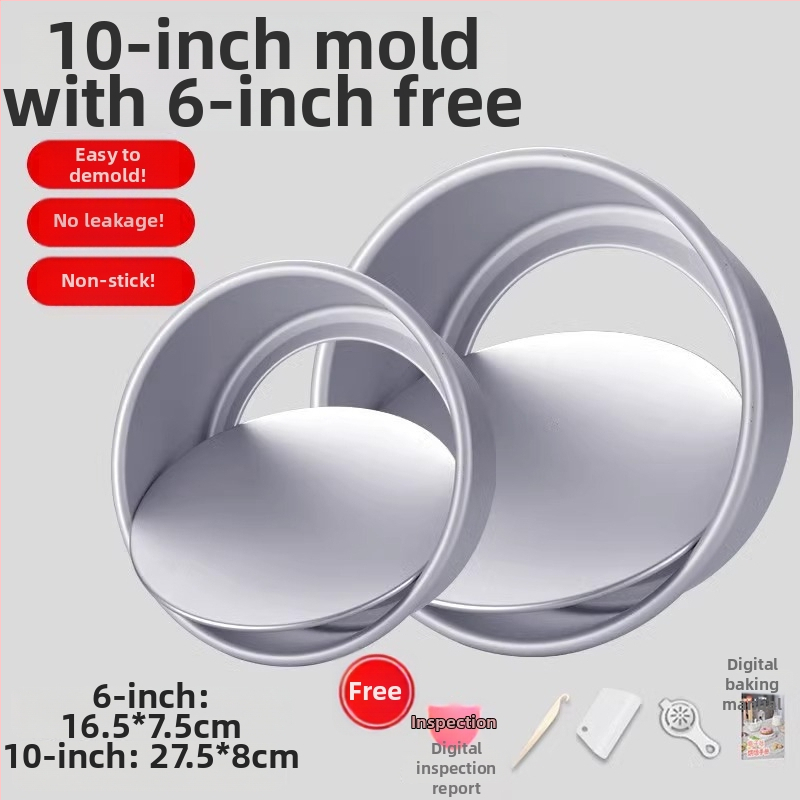 Enjoy the taste šifono torto formų rinkinys su atskiru dugnu, ovalios formos, anodizuotos