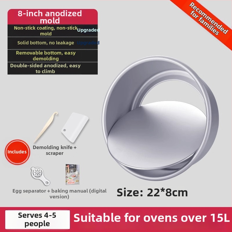 Enjoy the taste šifono torto formų rinkinys su atskiru dugnu, ovalios formos, anodizuotos