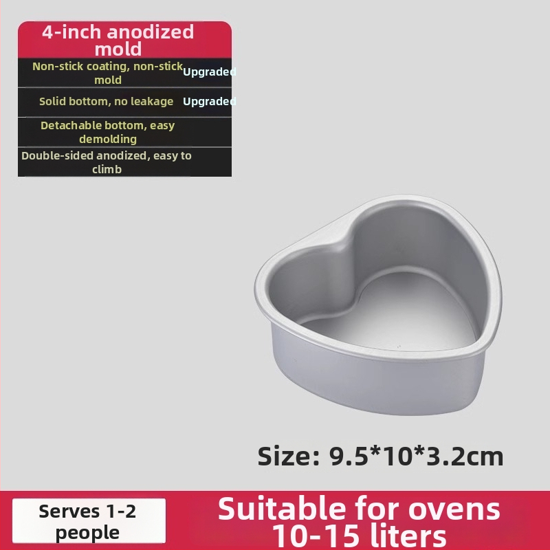 Enjoy the taste šifono torto formų rinkinys su atskiru dugnu, ovalios formos, anodizuotos