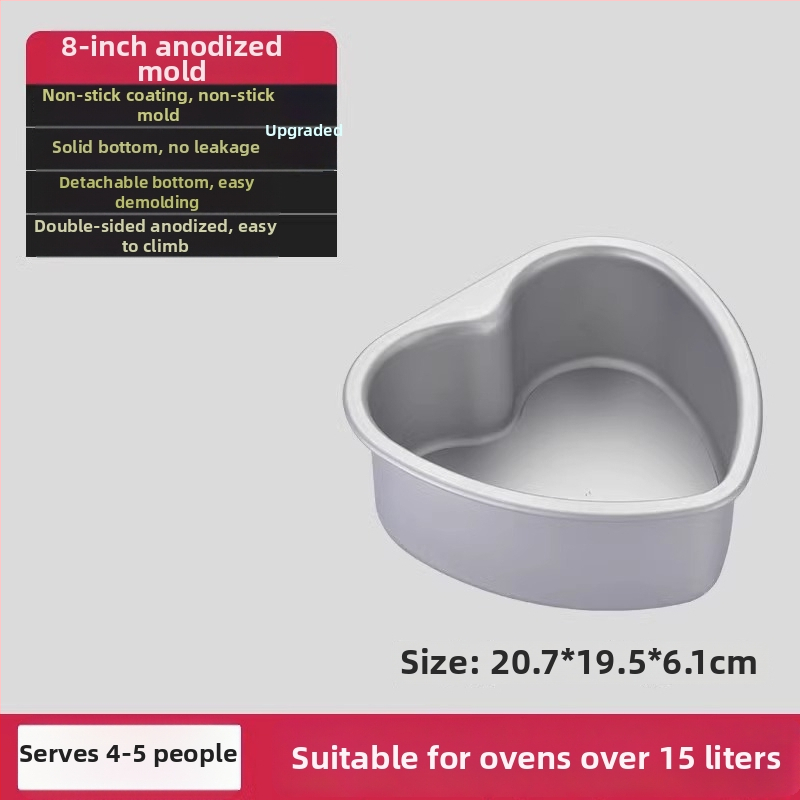Enjoy the taste šifono torto formų rinkinys su atskiru dugnu, ovalios formos, anodizuotos