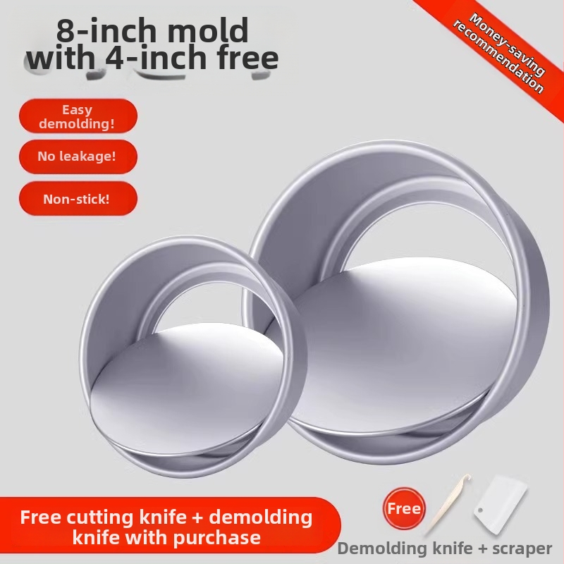 Enjoy the taste šifono torto formų rinkinys su atskiru dugnu, ovalios formos, anodizuotos