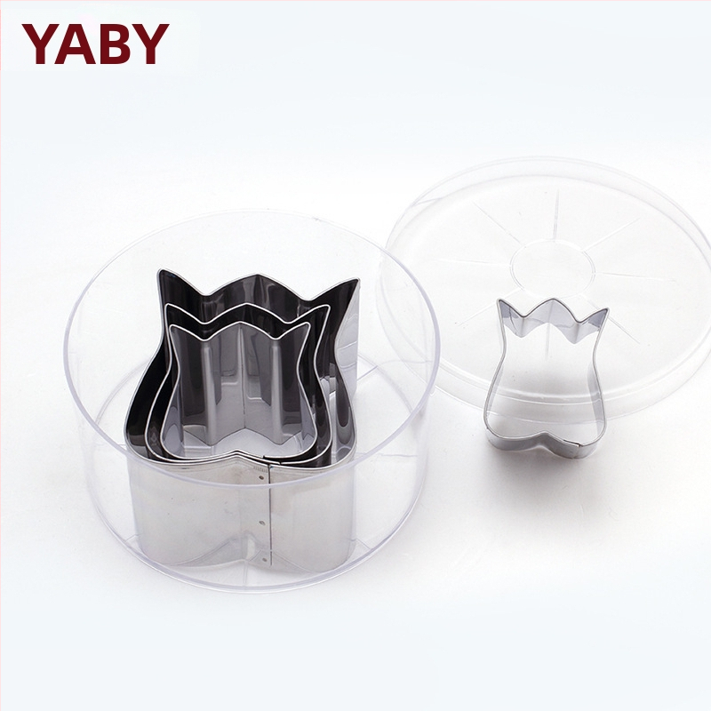 YABAY nerezová oceľová forma na pečenie sušienok – súprava s nepravidelným tvarom, na pečenie cookies a krájanie zeleniny a ovocia