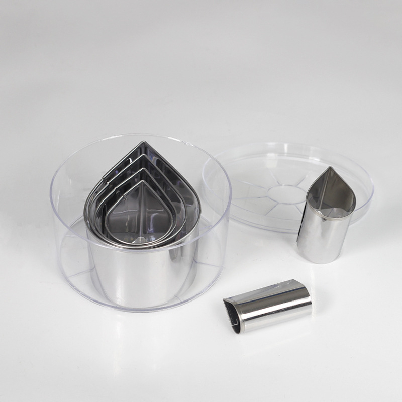 YABAY nerezová oceľová forma na pečenie sušienok – súprava s nepravidelným tvarom, na pečenie cookies a krájanie zeleniny a ovocia