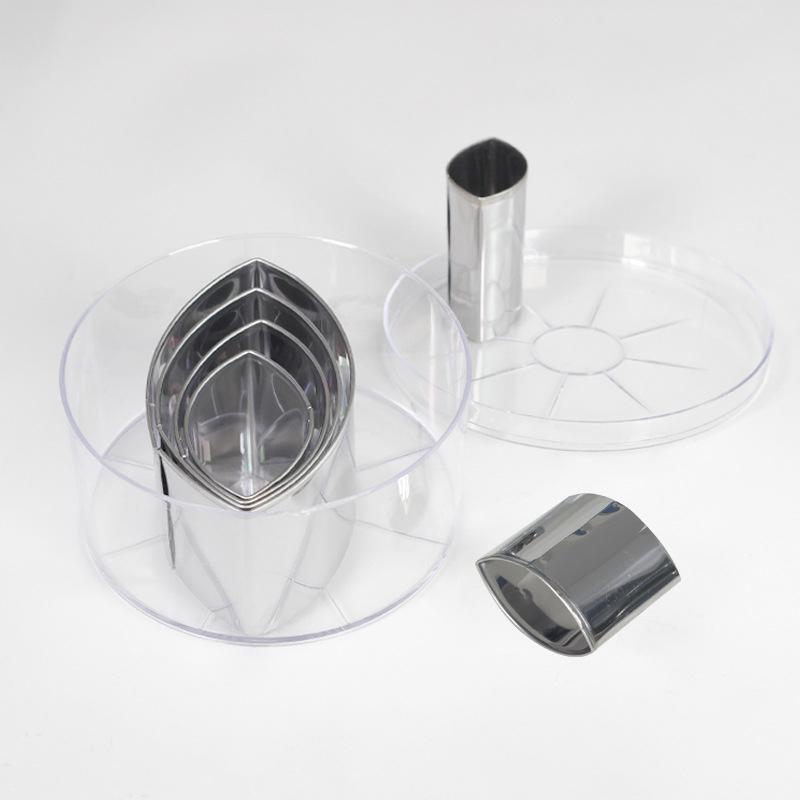 YABAY nerezová oceľová forma na pečenie sušienok – súprava s nepravidelným tvarom, na pečenie cookies a krájanie zeleniny a ovocia