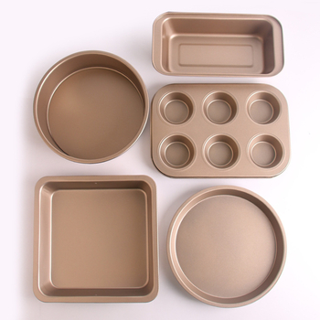 5-dijelni set kalupa za pečenje od karbonskog čelika za kućnu pećnicu, nepravilni oblici