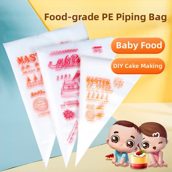Vienkartinė dekoravimo maišelė, maisto kokybės PE, skirta sausainiams ir tortams, DIY dekoravimo įrankis, privatūs ženklinimo galimybė