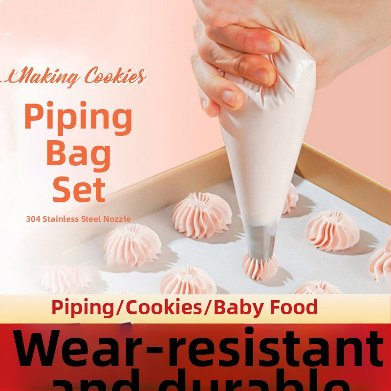 Vienkartinė dekoravimo maišelė, maisto kokybės PE, skirta sausainiams ir tortams, DIY dekoravimo įrankis, privatūs ženklinimo galimybė