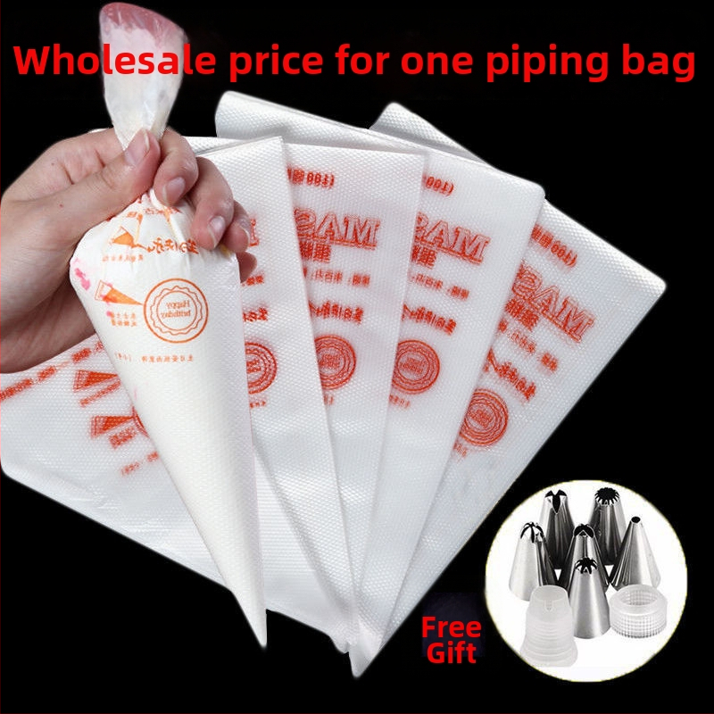 Vienkartinė dekoravimo maišelė, maisto kokybės PE, skirta sausainiams ir tortams, DIY dekoravimo įrankis, privatūs ženklinimo galimybė