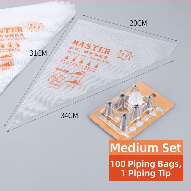 Vienkartinė dekoravimo maišelė, maisto kokybės PE, skirta sausainiams ir tortams, DIY dekoravimo įrankis, privatūs ženklinimo galimybė