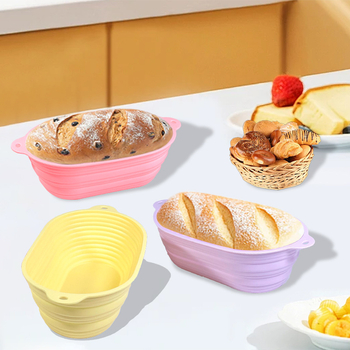 Duonos fermentacijos krepšys ir kepimo forma – maisto kokybės silikonas – apskritos formos