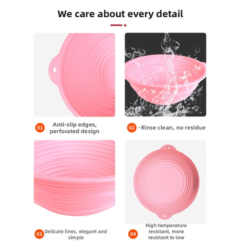 Duonos fermentacijos krepšys ir kepimo forma – maisto kokybės silikonas – apskritos formos