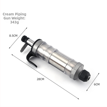 Kena dekoravimo pistoletas – nerūdijančio plieno, dekoravimo antgaliai rinkinys tortų dekoravimui, išleistas 2023 m.
