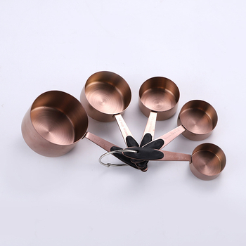 Chef nerūdijančio plieno matavimo puodelių ir šaukštų rinkinys su silikono rankenomis, 10 dalių virtuvės kepimui