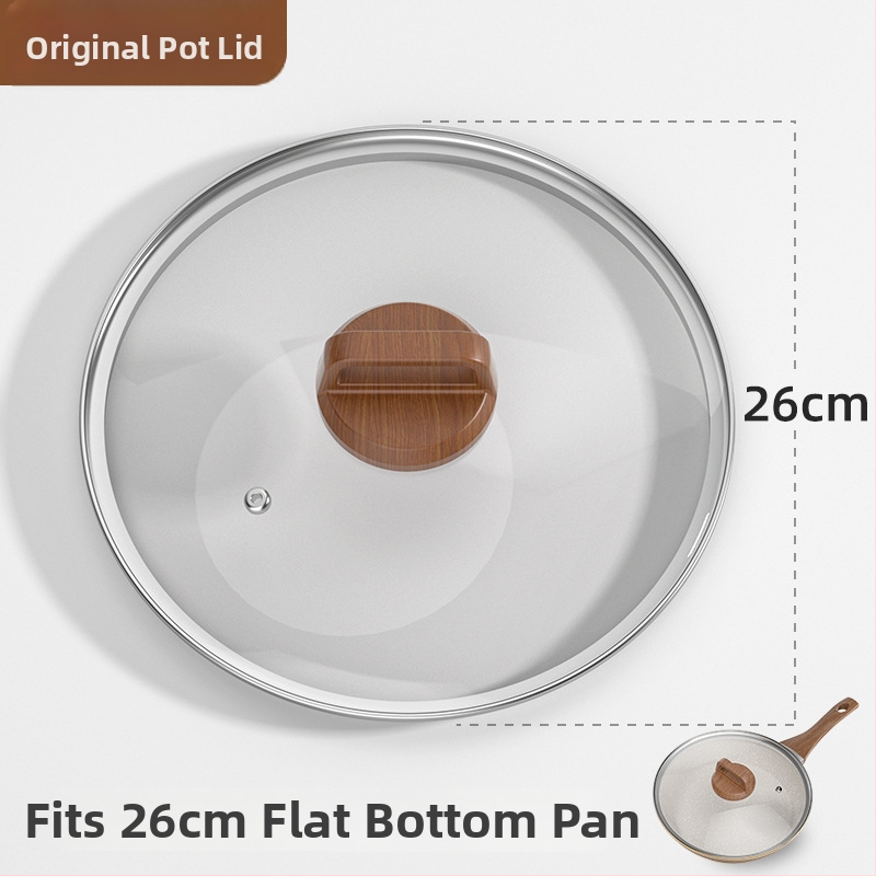 Weixiang universalus stiklinis dangtis puodams ir wokams – storas dangtis, atsparus aukštoms temperatūroms