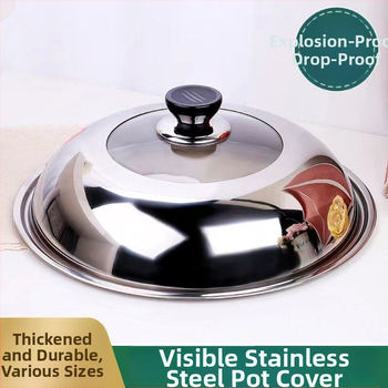 Nerūdijančio plieno wok dangtis, modelis ZHGG001, svoris 1-3, Premium, šiuolaikinis stilius