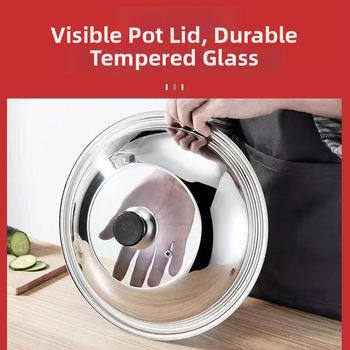 Nerūdijančio plieno wok dangtis, modelis ZHGG001, svoris 1-3, Premium, šiuolaikinis stilius