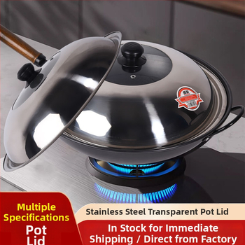 Stiklinis dangtis iš nerūdijančio plieno wokui ir puodams – skaidrus, 300 g, aukštos kokybės, modernus paprastas dizainas, Lucky Star Man