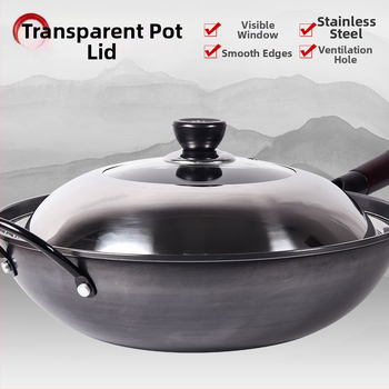 Nerūdijančio plieno puodo gaubtas su permatiniu dizainu, modelis Zhgg001 (Medžiaga: Nerūdijantis plienas; Svoris: 1–3 kg; Stilius: Modernus minimalizmas)