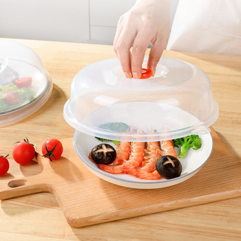 INOMATA capac plastic pentru microunde – pentru farfurie și bol, stil simplu, 120 buc