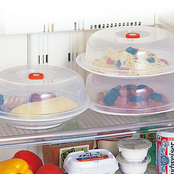 INOMATA capac plastic pentru microunde – pentru farfurie și bol, stil simplu, 120 buc