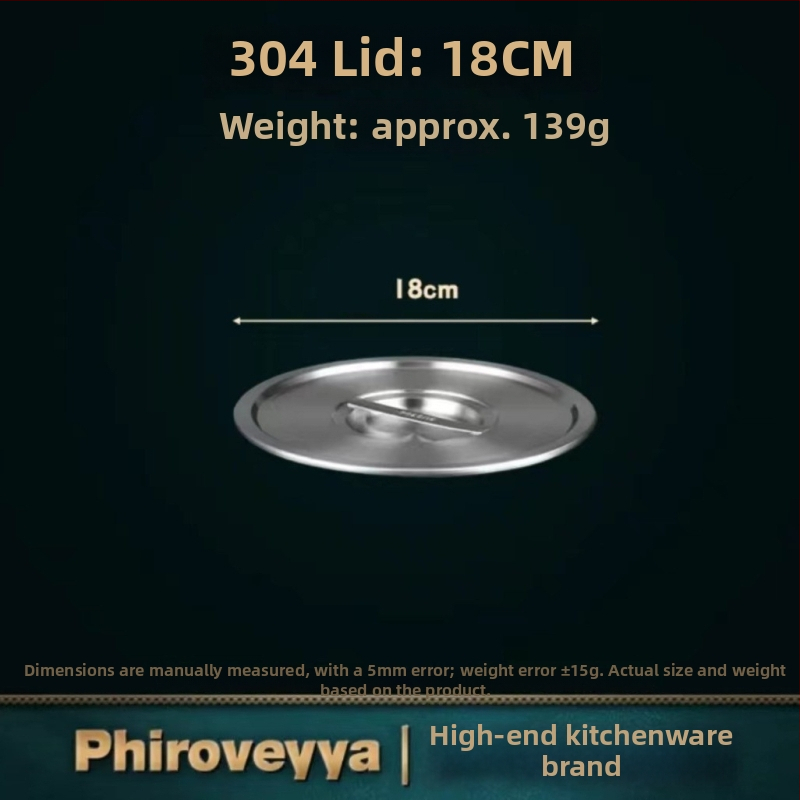 Virtuvės indo dangtis – 304 nerūdijančio plieno, maisto kokybė, namų daugiafunkcinis, storas, šiuolaikiškas minimalistinis stilius