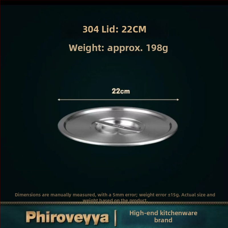Virtuvės indo dangtis – 304 nerūdijančio plieno, maisto kokybė, namų daugiafunkcinis, storas, šiuolaikiškas minimalistinis stilius