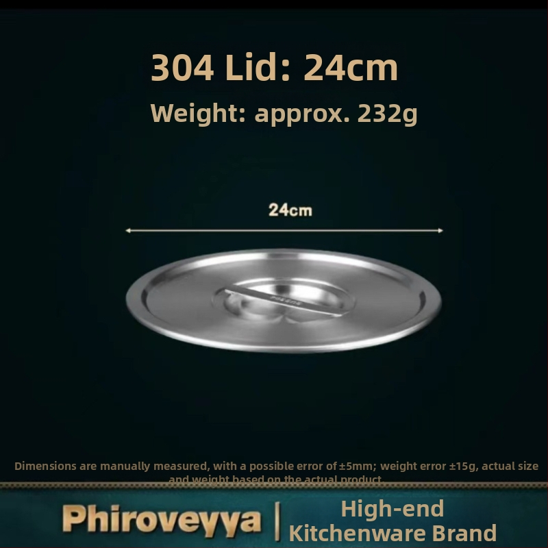 Virtuvės indo dangtis – 304 nerūdijančio plieno, maisto kokybė, namų daugiafunkcinis, storas, šiuolaikiškas minimalistinis stilius